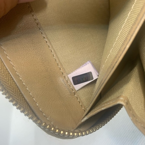 JIMMY CHOO STAR STUDDED ZIP AROUND WALLET GOLD Authentic - Picture 5 of 7